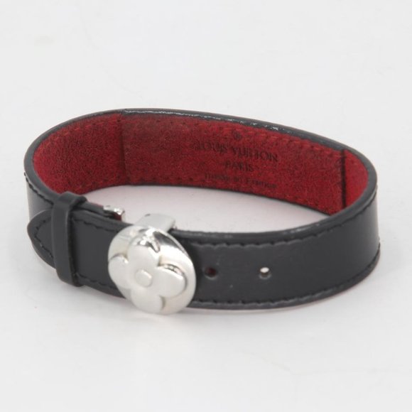 Louis Vuitton Monogram Flower Motif Wish Leather Cuff Bracelet LV-1118P-0009 - Picture 4 of 9